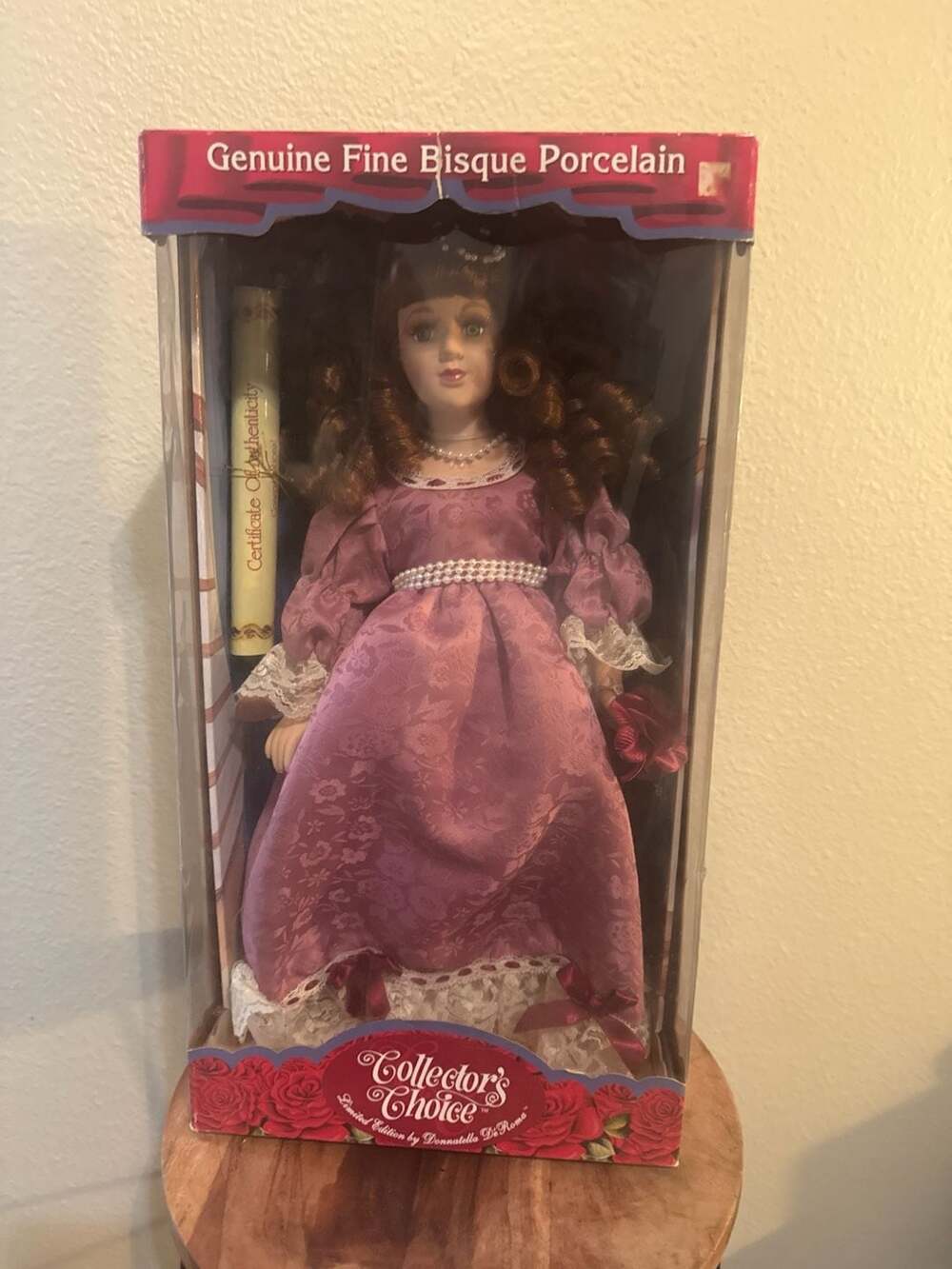 Collector's Choice Limited Edition Genuine Fine Bisque Porcelain Doll by Donnate
